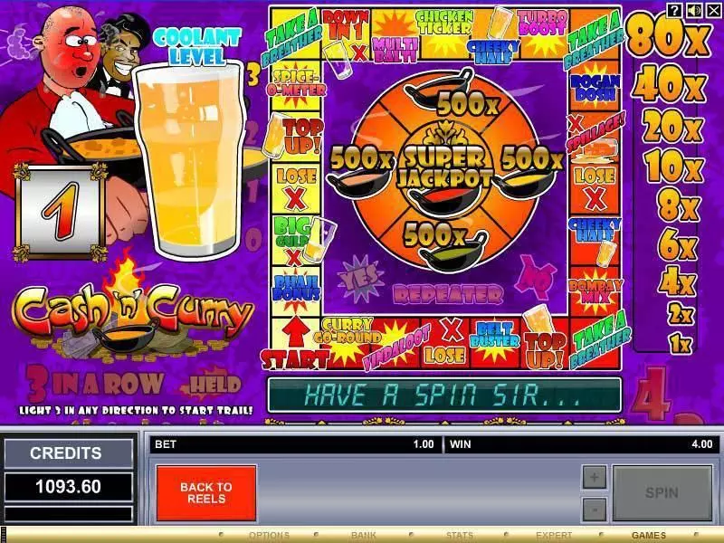 Bonus 1 - Microgaming Cash 'n' Curry Slot