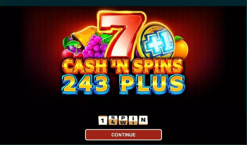 Introduction Screen - 1Spin4Win Cash'n Spins 243 Plus Slot