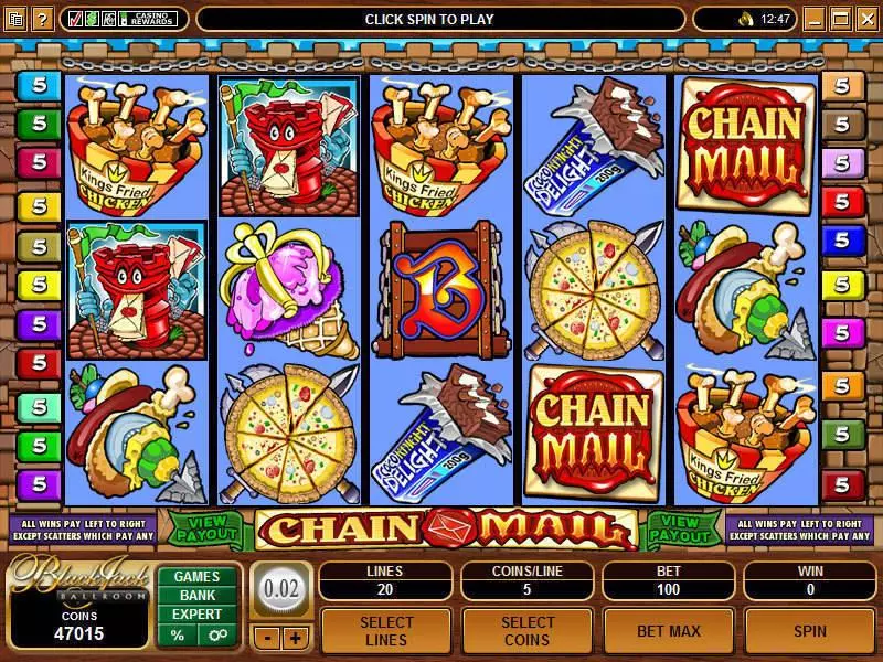 Main Screen Reels - Microgaming Chain Mail Slot