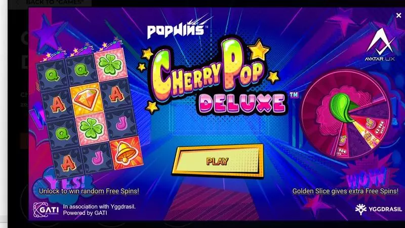 Info and Rules - AvatarUX CherryPop Deluxe Slot
