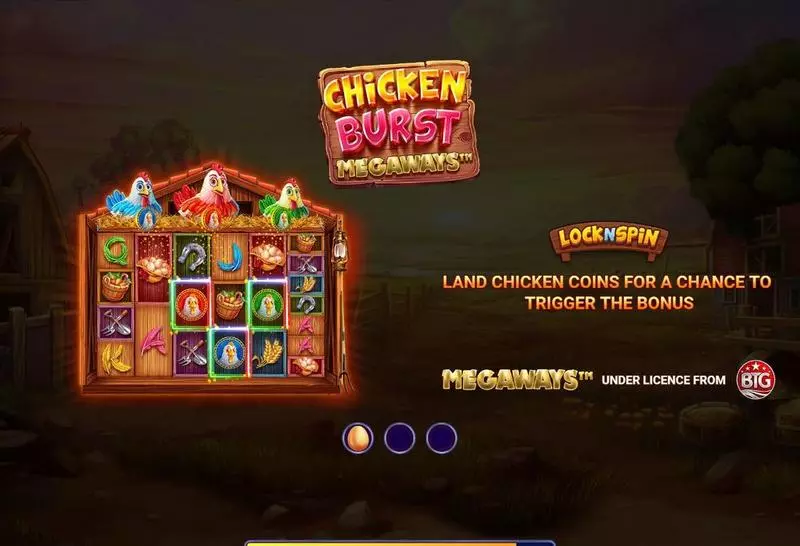 Introduction Screen - Wizard Games Chicken Burst Megaways Slot