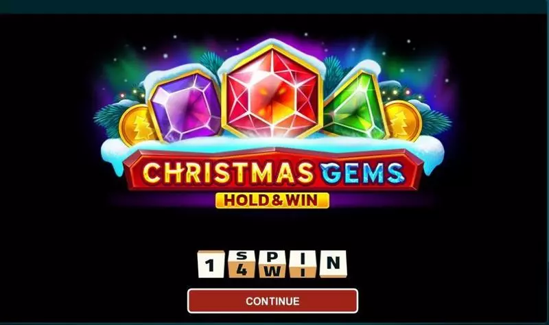 Introduction Screen - 1Spin4Win Christmas Gems Hold And Win Slot