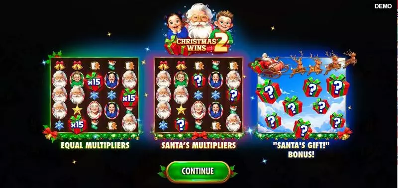 Info and Rules - Red Rake Gaming Christmas Wins 2 Slot