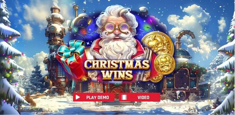 Introduction Screen - Red Rake Gaming Christmas Wins Slot