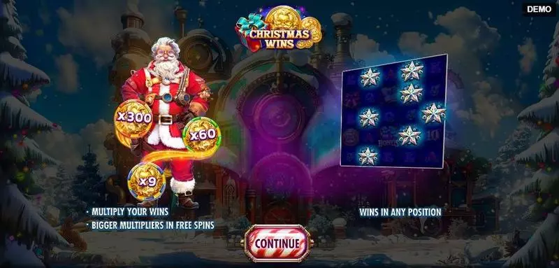 Info and Rules - Red Rake Gaming Christmas Wins Slot