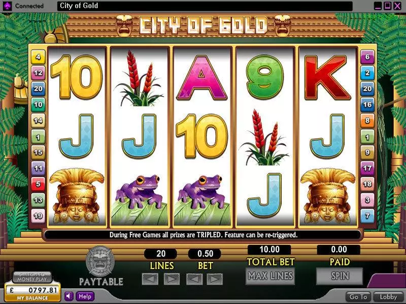 Main Screen Reels - 888 City of Gold Slot