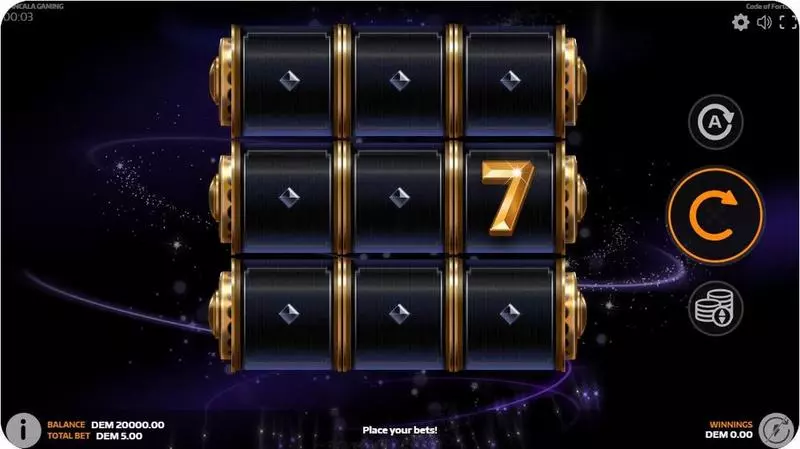 Main Screen Reels - Mancala Gaming Code of Fortune Slot