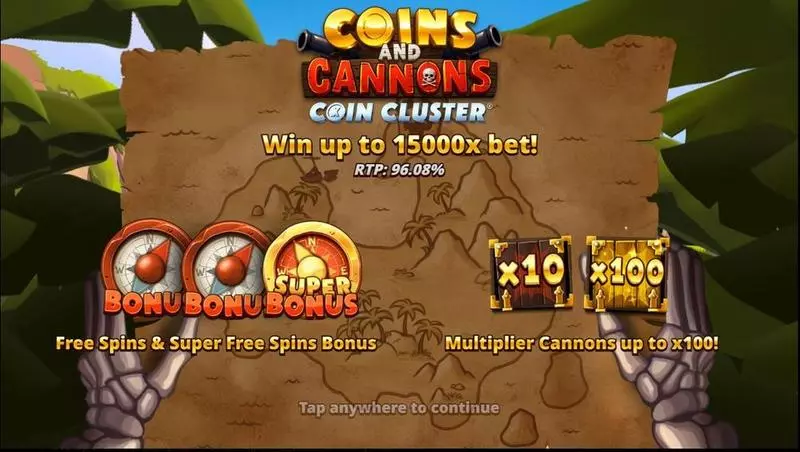 Introduction Screen - Slotmill Coins and Cannons Slot