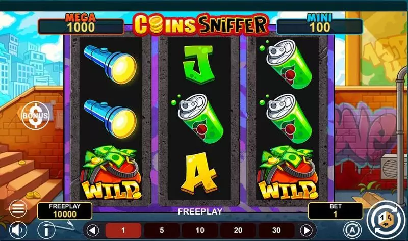 Main Screen Reels - 1Spin4Win Coins Sniffer - Hold And Win Slot