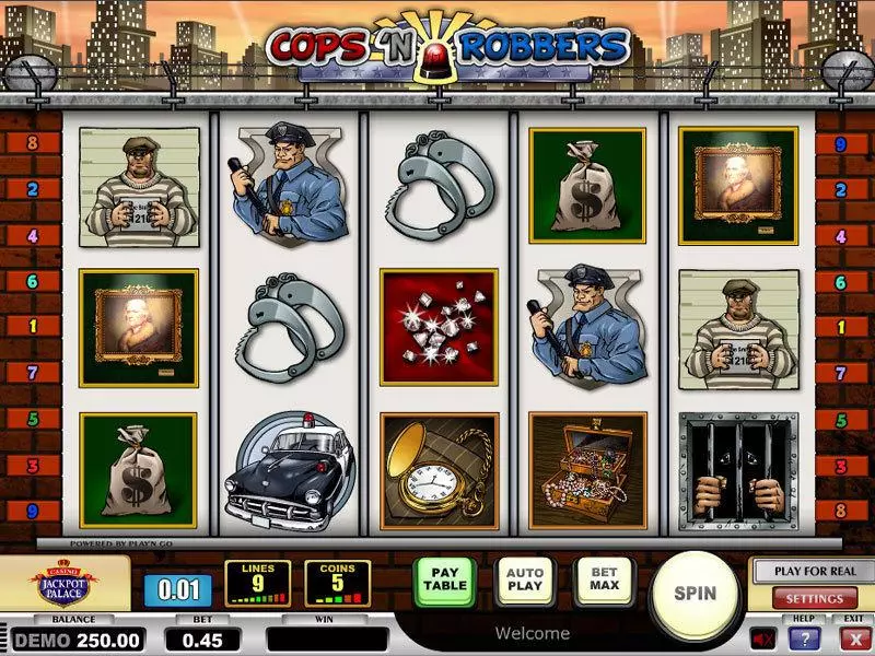 Main Screen Reels - Play'n GO Cops n Robbers Slot