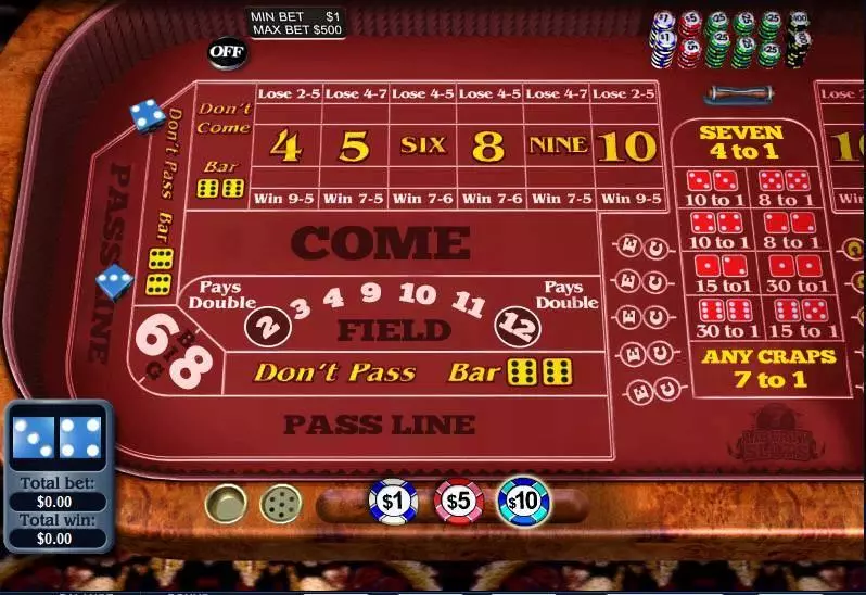 Table ScreenShot - WGS Technology Craps Table