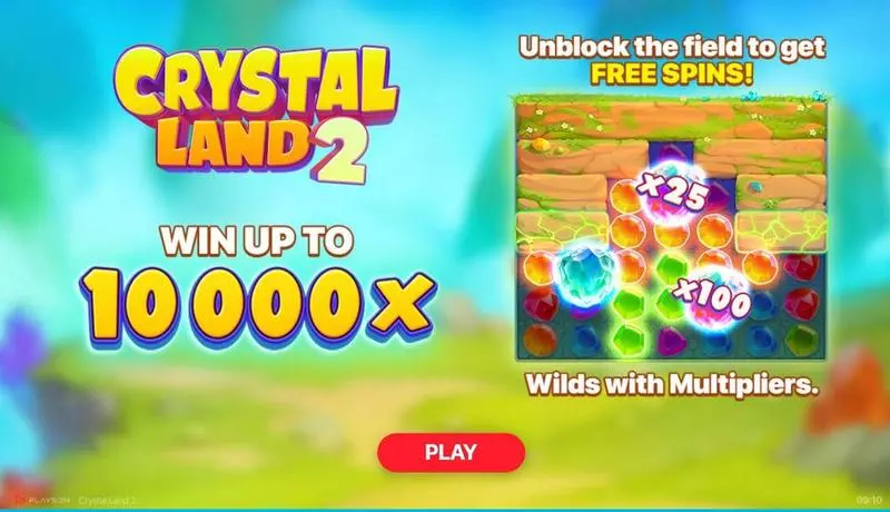 Introduction Screen - Playson Crystal Land 2 Slot