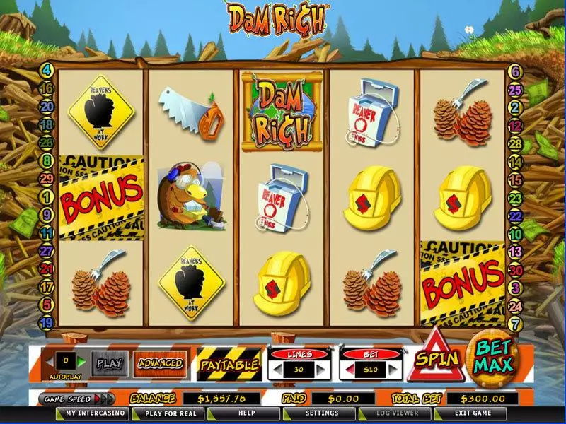 Main Screen Reels - Amaya Dam Rich Slot