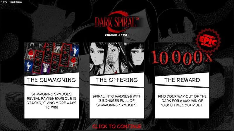 Info and Rules - Hacksaw Gaming Dark Spiral Slot