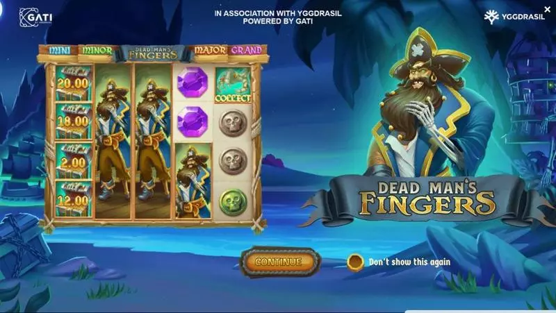 Info and Rules - G.games Dead Man’s Fingers Slot