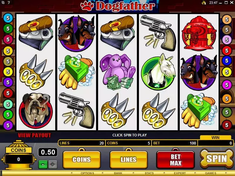 Main Screen Reels - Microgaming Dogfather Slot