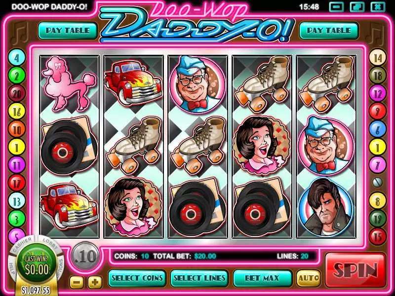 Main Screen Reels - Rival Doo-wop Daddy-O Slot