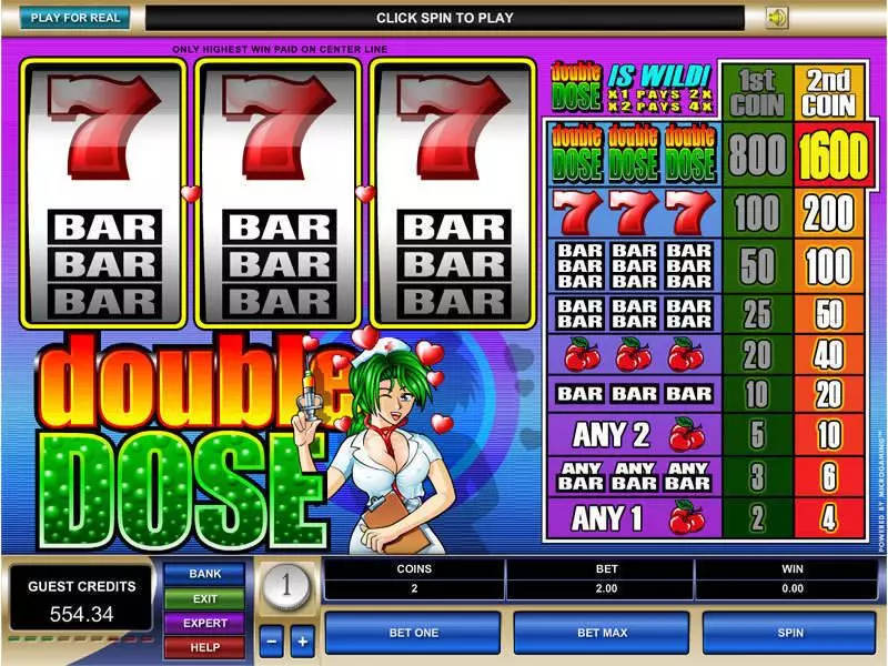 Main Screen Reels - Microgaming Double Dose Slot