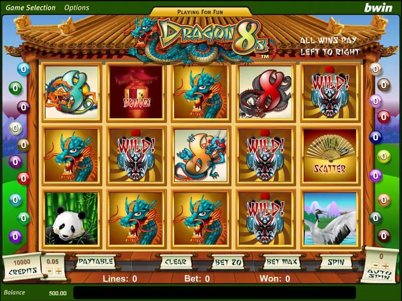 Main Screen Reels - Amaya Dragon 8s Slot