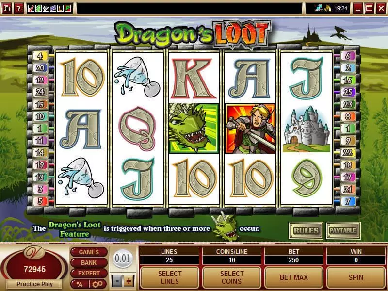 Main Screen Reels - Microgaming Dragon's Loot Slot
