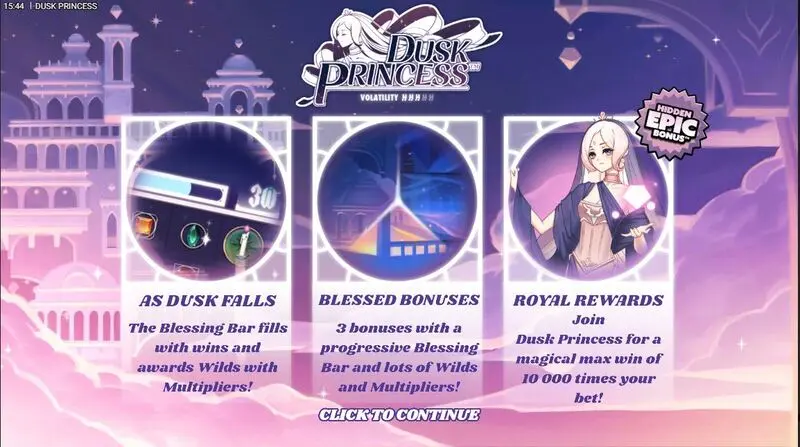 Info and Rules - Hacksaw Gaming Dusk Princess Slot