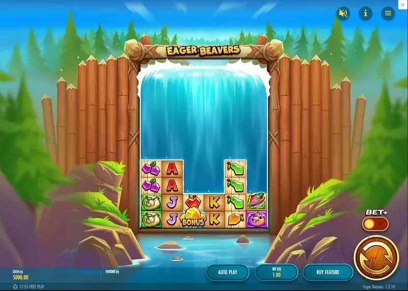 Main Screen Reels - Thunderkick Eager Beavers Slot