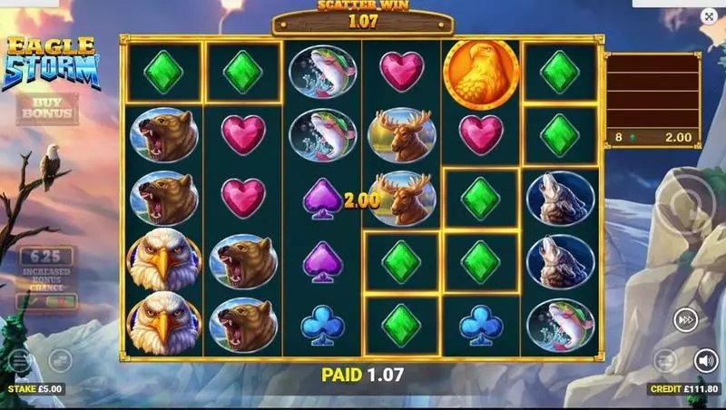 Main Screen Reels - Blueprint Gaming Eagle Storm Slot