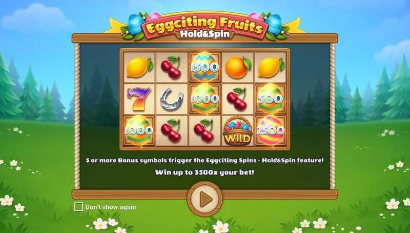 Info and Rules - Apparat Gaming Eggciting Fruits – Hold&Spin Slot