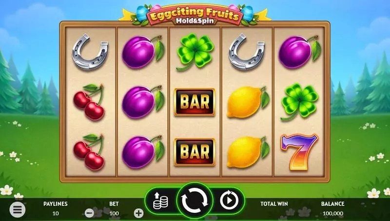 Main Screen Reels - Apparat Gaming Eggciting Fruits – Hold&Spin Slot