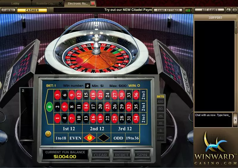 Table ScreenShot - Topgame Electronic Roulette Table