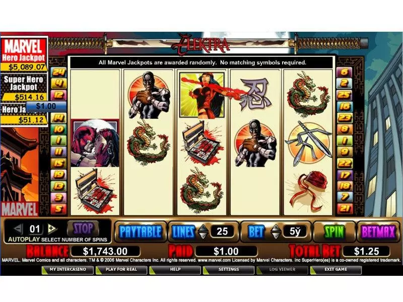 Main Screen Reels - CryptoLogic Elektra Slot