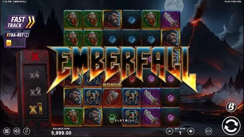 Introduction Screen - Slotmill Emberfall Slot