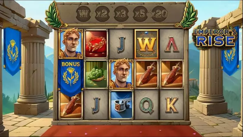 Main Screen Reels - Slotmill Emperors Rise Slot