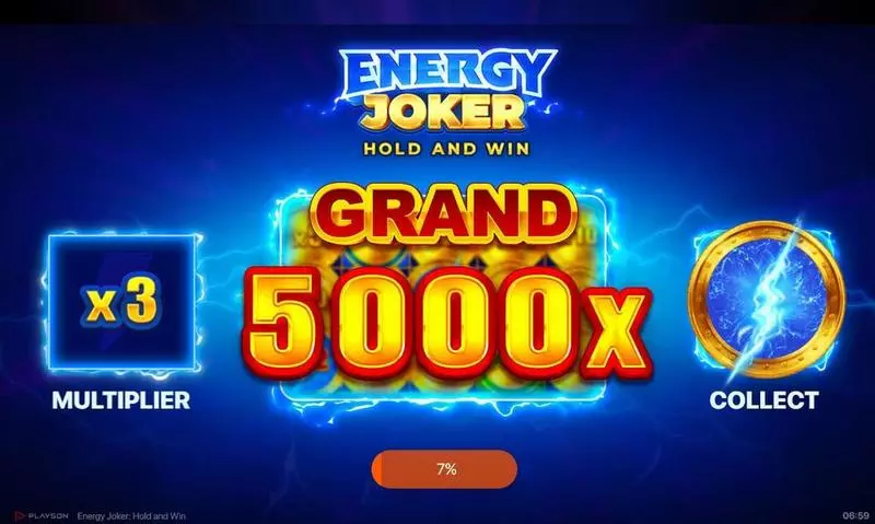 Introduction Screen - Playson Energy Joker - Hold and Win Slot