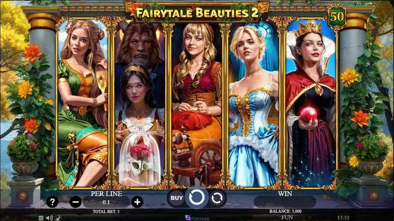 Main Screen Reels - Spinomenal Fairytale Beauties 2 Slot