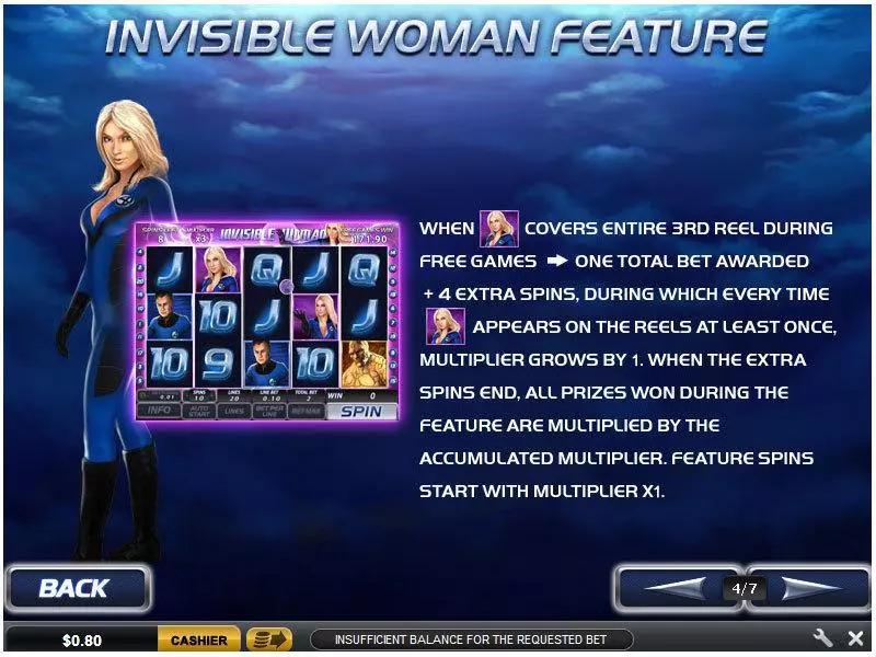 Bonus 2 - PlayTech Fantastic Four 50 Line Slot