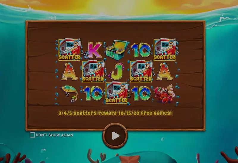 Paytable - Apparat Gaming Fishing the Biggest Gold Slot