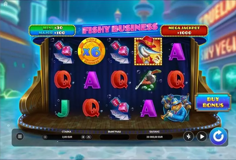 Main Screen Reels - TrueLab Games Fishy Business Slot