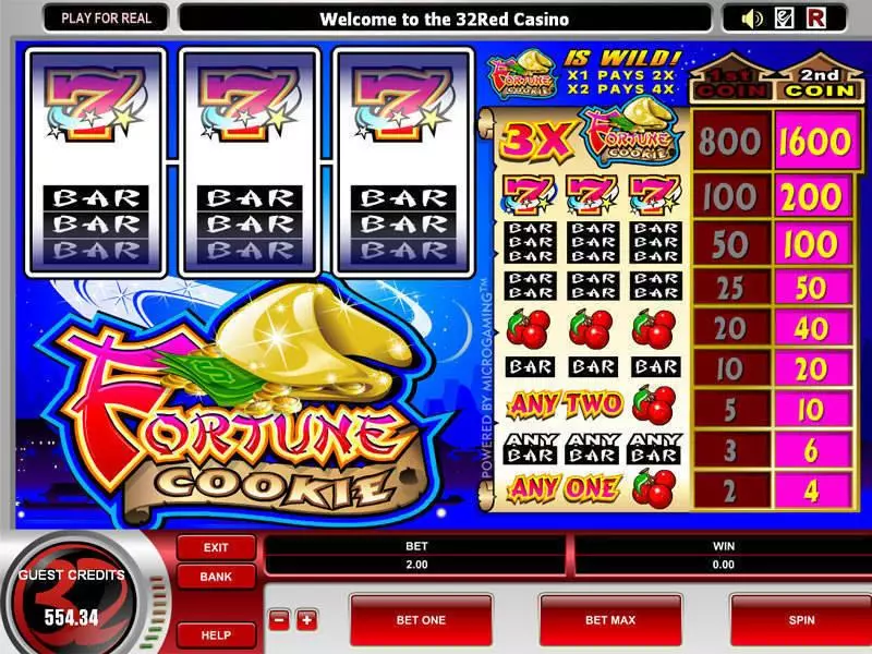 Main Screen Reels - Microgaming Fortune Cookie Slot