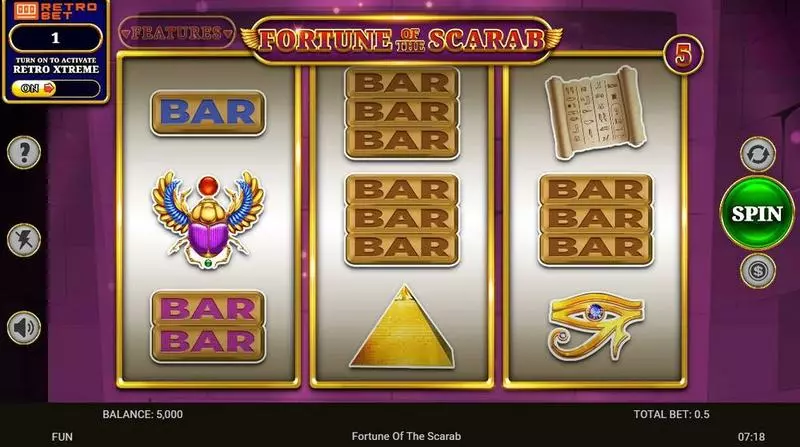 Main Screen Reels - Spinomenal Fortune Of The Scarab Slot