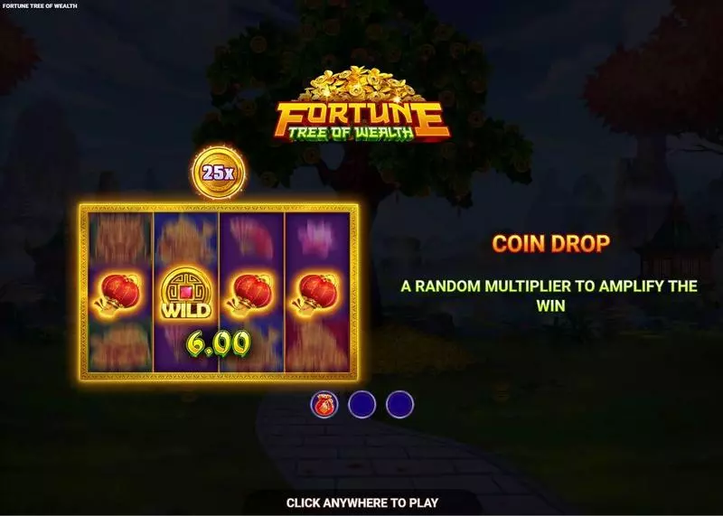 Introduction Screen - Wizard Games Fortune Tree of Wealth Slot