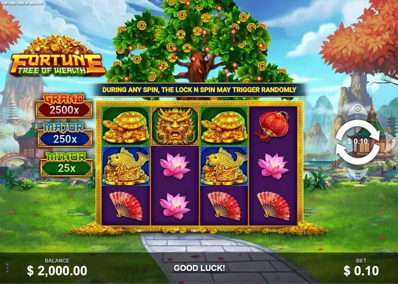 Main Screen Reels - Wizard Games Fortune Tree of Wealth Slot