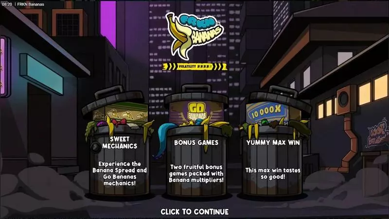 Info and Rules - Hacksaw Gaming FRKN Bananas Slot