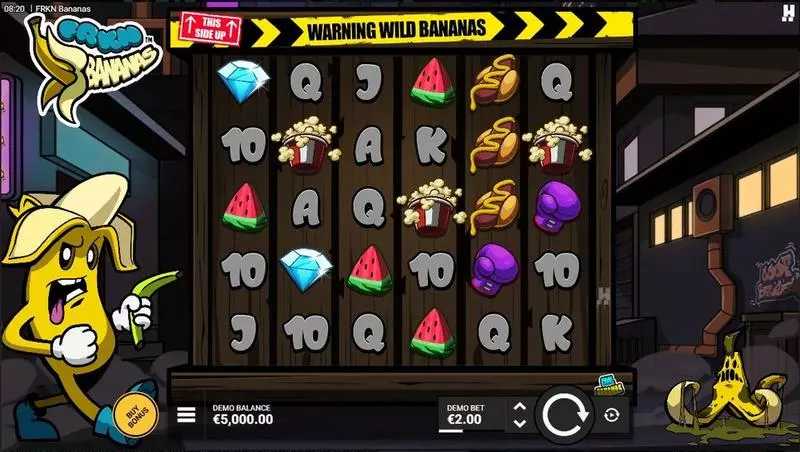 Main Screen Reels - Hacksaw Gaming FRKN Bananas Slot