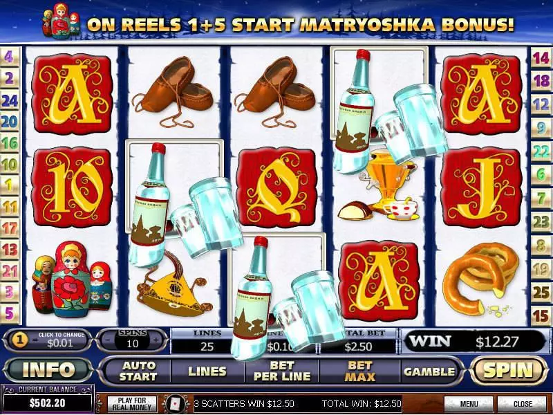 Main Screen Reels - PlayTech From Russia With Love Slot