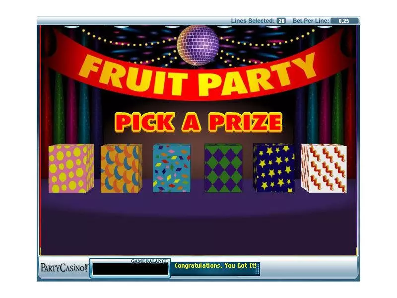 Bonus 1 - bwin.party Fruit Party Slot