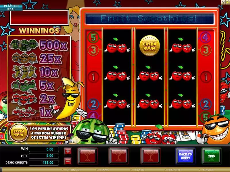 Bonus 1 - Microgaming Fruit Smoothie Slot