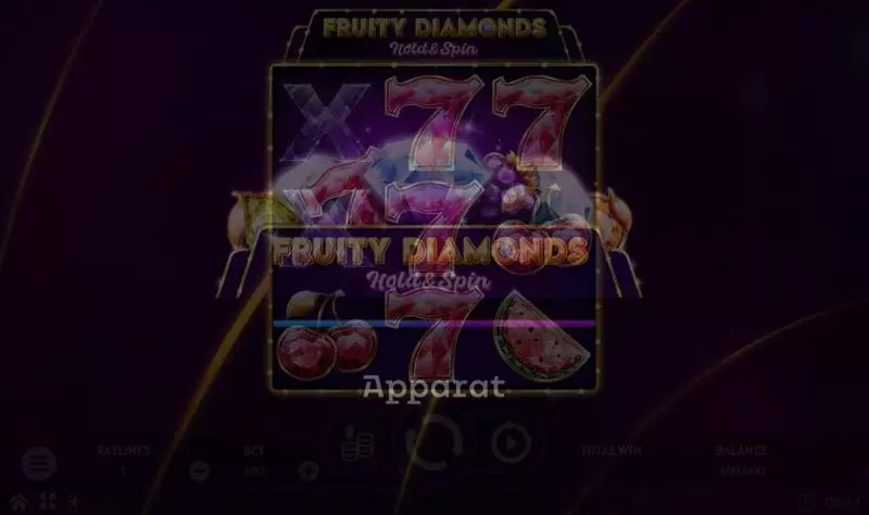 Introduction Screen - Apparat Gaming Fruity Diamonds Slot