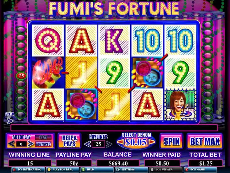 Main Screen Reels - Genesis Fumi's Fortune Slot