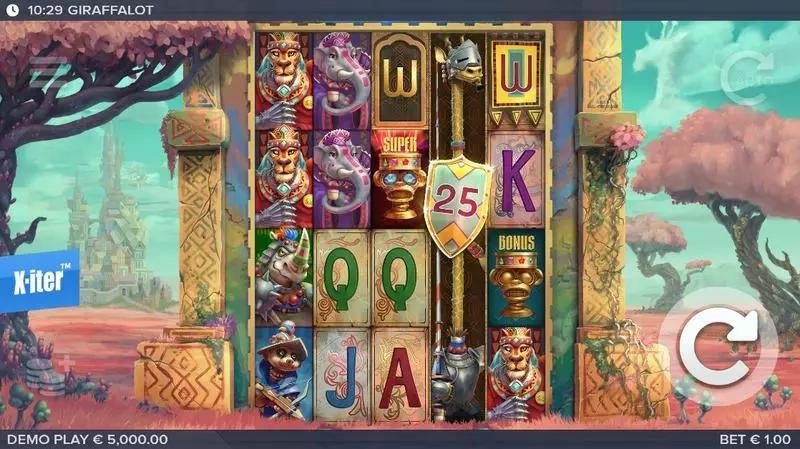 Main Screen Reels - Elk Studios Giraffalot Slot